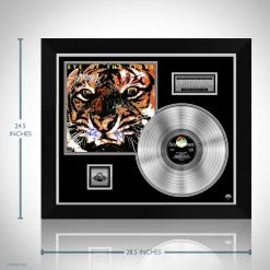 RARE-T Survivors - The Eye Of The Tiger Platinum LP Limited Signature Edition Studio Licensed Custom Frame Limited Edition Frames