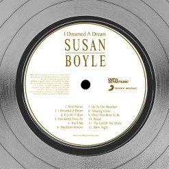 RARE-T Susan Boyle - I Dreamed A Dream Platinum LP Limited Signature Edition Studio Licensed Custom Frame Limited Edition Frames