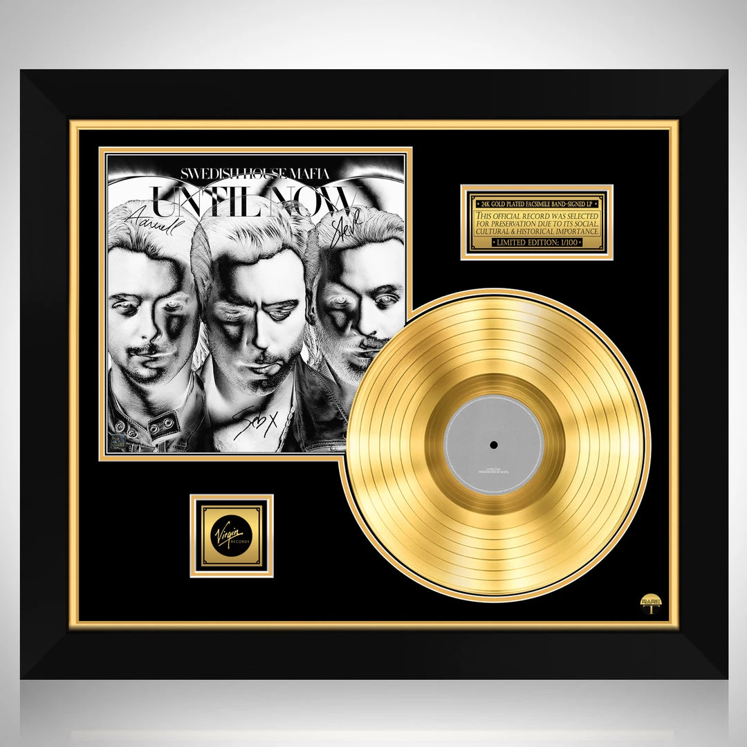 RARE-T Swedish House Mafia - Until One Gold LP Limited Signature Edition Studio Licensed Custom Frame 1 RARE-T Swedish House Mafia - Until One Gold LP Limited Signature Edition Studio Licensed Custom Frame