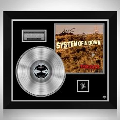 RARE-T System Of A Down - Toxicity Platinum LP Limited Signature Edition Studio Licensed Custom Frame
