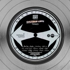 RARE-T System Of A Down - Toxicity Platinum LP Limited Signature Edition Studio Licensed Custom Frame 16 RARE-T System Of A Down - Toxicity Platinum LP Limited Signature Edition Studio Licensed Custom Frame