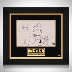 RARE-T Limited Edition Frames Tintin Photo Limited Signature Edition Studio Licensed Custom Frame