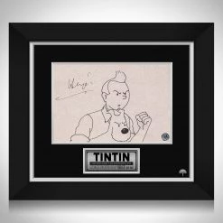 RARE-T Limited Edition Frames Tintin Photo Limited Signature Edition Studio Licensed Custom Frame