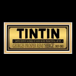 RARE-T Limited Edition Frames Tintin Photo Limited Signature Edition Studio Licensed Custom Frame