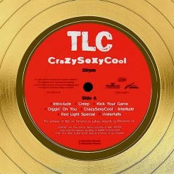 RARE-T TLC - Crazy Sexy Cool Gold LP Limited Signature Edition Studio Licensed Custom Frame Limited Edition Frames