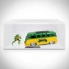 Toy Wonders TMNT 1962 Volkswagen Bus & Leonardo Metal Die-Cast - Premium Display