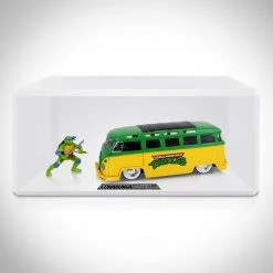 Toy Wonders TMNT 1962 Volkswagen Bus & Leonardo Metal Die-Cast - Premium Display