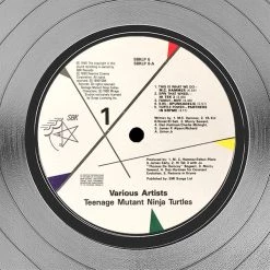 RARE-T Teenage Mutant Ninja Turtles - Music From The Film Platinum LP Limited Signature Edition Studio Licensed Custom Frame NEW