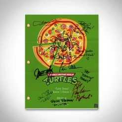 RARE-T Teenage Mutant Ninja Turtles Cartoon Script Limited Signature Edition Studio Licensed Custom Frame