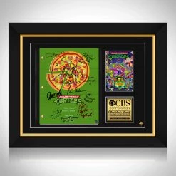 RARE-T Teenage Mutant Ninja Turtles Cartoon Script Limited Signature Edition Studio Licensed Custom Frame