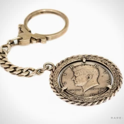 Larbi John F. Kennedy Vintage Half Dollar Coin & Keychain
