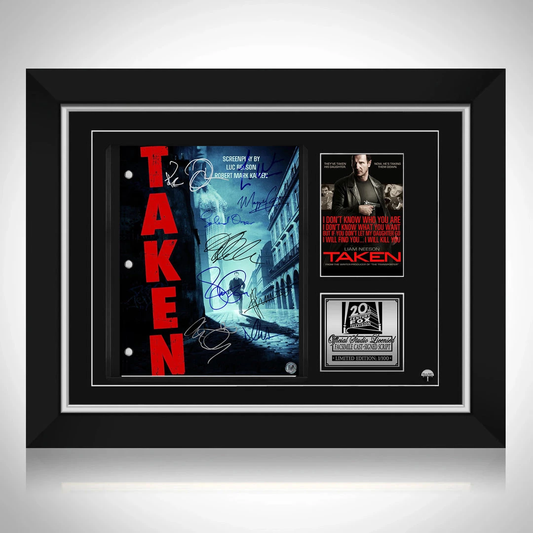 RARE-T Limited Edition Frames Taken Script Limited Signature Edition Studio Licensed Custom Frame 1 RARE-T Limited Edition Frames Taken Script Limited Signature Edition Studio Licensed Custom Frame