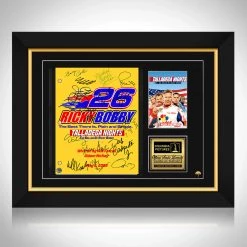 RARE-T NEW Talladega Nights The Ballad Of Ricky Bobby Script Limited Signature Edition Studio Licensed Custom Frame