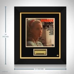 RARE-T Tammy Wynette - D-I-V-O-R-C-E LP Cover Limited Signature Edition Studio Licensed Custom Frame