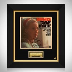 RARE-T Tammy Wynette - D-I-V-O-R-C-E LP Cover Limited Signature Edition Studio Licensed Custom Frame