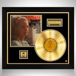 RARE-T Tammy Wynette - D-I-V-O-R-C-E Gold LP Limited Signature Edition Studio Licensed Custom Frame Limited Edition Frames