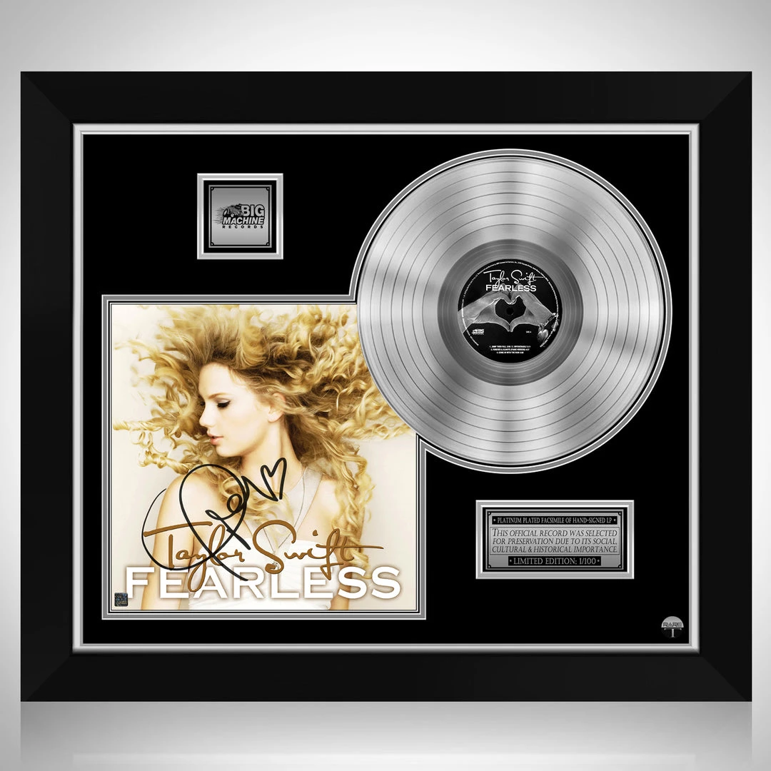 RARE-T Limited Edition Frames Taylor Swift Fearless Platinum LP Limited Signature Edition Studio Licensed Custom Frame 1 RARE-T Limited Edition Frames Taylor Swift Fearless Platinum LP Limited Signature Edition Studio Licensed Custom Frame