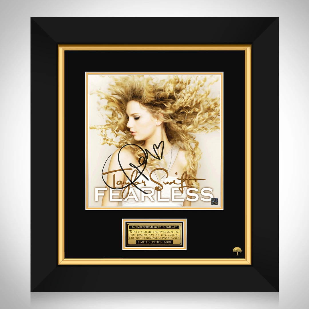 RARE-T Limited Edition Frames Taylor Swift Fearless LP Cover Limited Signature Edition Studio Licensed Custom Frame 1 RARE-T Limited Edition Frames Taylor Swift Fearless LP Cover Limited Signature Edition Studio Licensed Custom Frame
