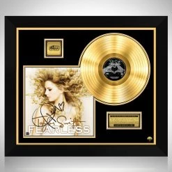 RARE-T Taylor Swift Fearless Gold LP Limited Signature Edition Studio Licensed Custom Frame