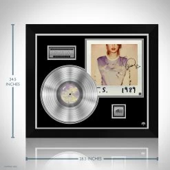 RARE-T Limited Edition Frames Taylor Swift - 1989 Platinum LP Limited Signature Edition Studio Licensed Custom Frame