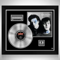 RARE-T Limited Edition Frames Tears For Fears - Songs From The Big Chair Platinum LP Limited Signature Edition Studio Licensed Custom Frame
