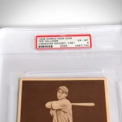 Michel Ted Williams-1939 World Wide Gum Rookie Card Custom Frame(Psa Ex-Mt6) 1 Of 3 Psa Graded In The World Sports Memorabilia 17 Michel Ted Williams-1939 World Wide Gum Rookie Card Custom Frame(Psa Ex-Mt6) 1 Of 3 Psa Graded In The World Sports Memorabilia