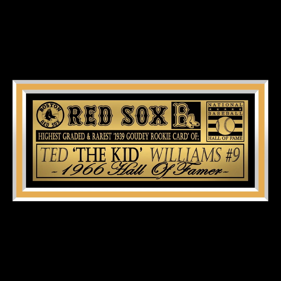 Michel Ted Williams-1939 World Wide Gum Rookie Card Custom Frame(Psa Ex-Mt6) 1 Of 3 Psa Graded In The World Sports Memorabilia 11 Michel Ted Williams-1939 World Wide Gum Rookie Card Custom Frame(Psa Ex-Mt6) 1 Of 3 Psa Graded In The World Sports Memorabilia