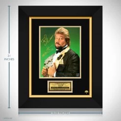 RARE-T WWF Ted DiBiase - The Million Dollar Man Limited Signature Edition Studio Licensed Photo Custom Frame