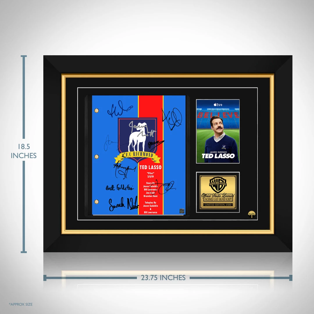 RARE-T Limited Edition Frames Ted Lasso Script Limited Signature Edition Studio Licensed Custom Frame 3 RARE-T Limited Edition Frames Ted Lasso Script Limited Signature Edition Studio Licensed Custom Frame