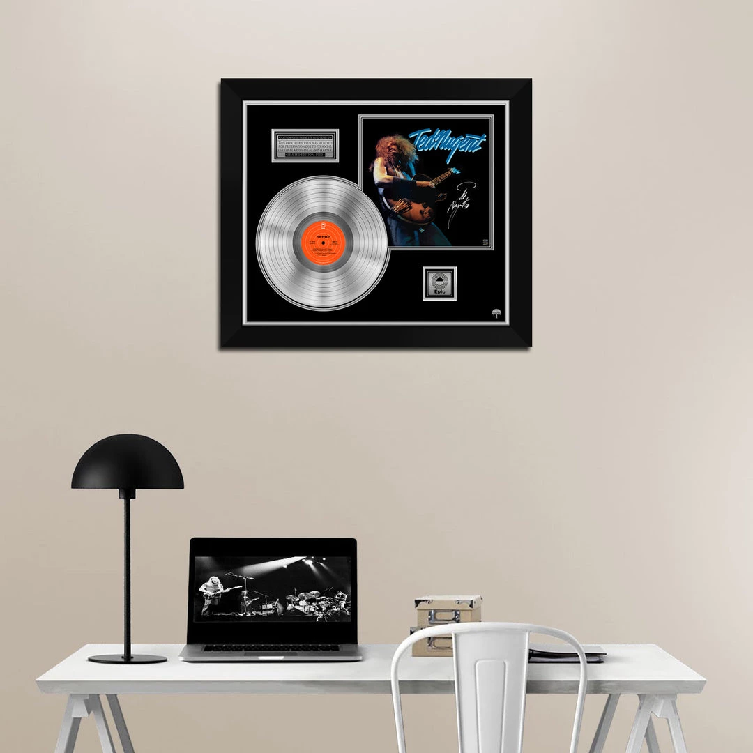 RARE-T Ted Nugent Ted Nugent Platinum LP Limited Signature Edition Studio Licensed Custom Frame 4 RARE-T Ted Nugent Ted Nugent Platinum LP Limited Signature Edition Studio Licensed Custom Frame