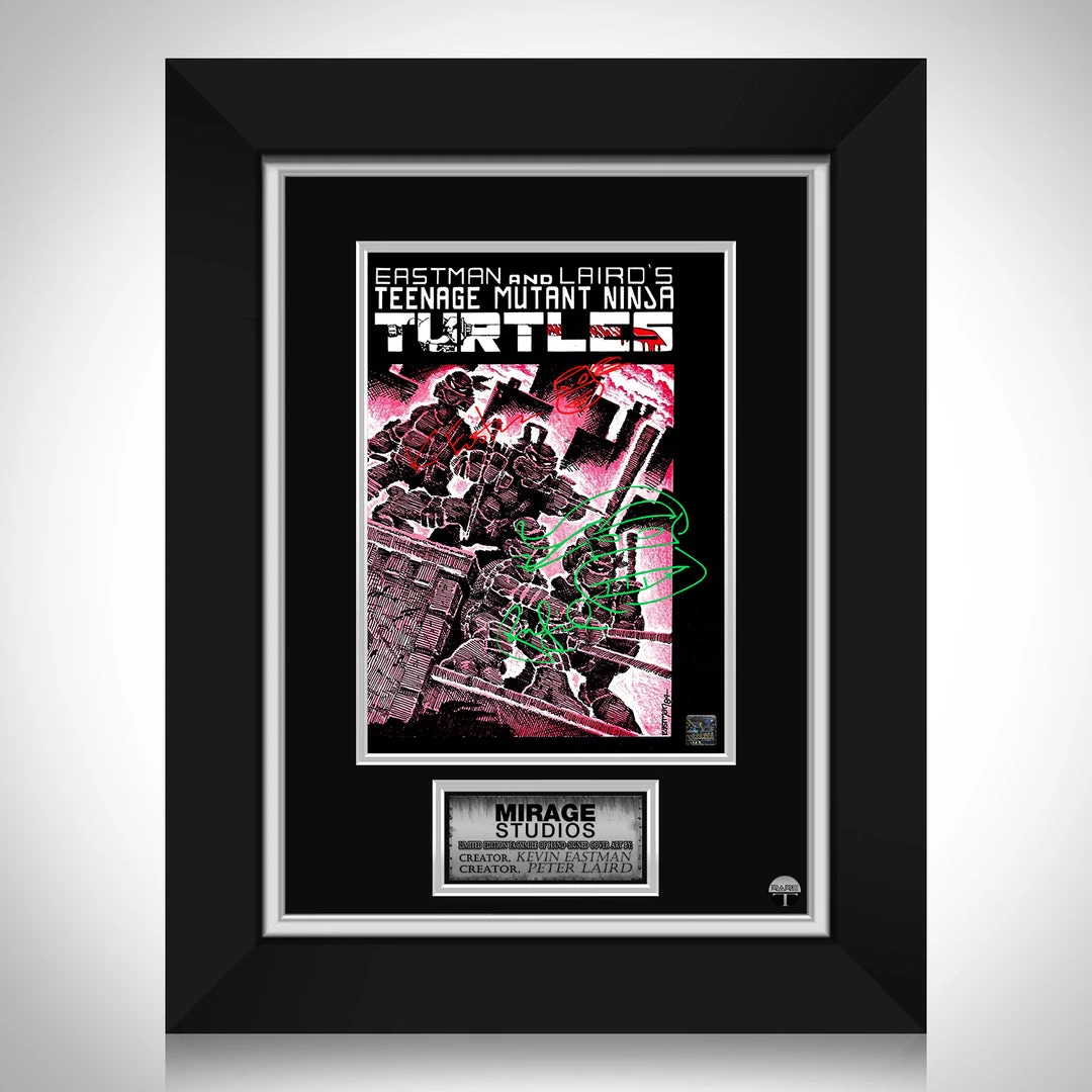 RARE-T Teenage Mutant Ninja Turtles #1 Limited Signature Edition Comic Book Cover Art Custom Frame Limited Edition Frames 1 RARE-T Teenage Mutant Ninja Turtles #1 Limited Signature Edition Comic Book Cover Art Custom Frame Limited Edition Frames