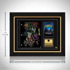 RARE-T Teenage Mutant Ninja Turtles (1990) Transcript Limited Signature Edition Studio Licensed Custom Frame Limited Edition Frames