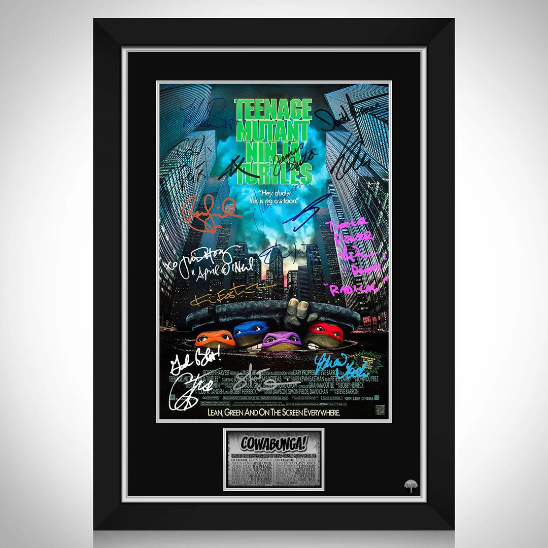 RARE-T Teenage Mutant Ninja Turtles Mini Poster Limited Signature Edition Studio Licensed Custom Frame 1 RARE-T Teenage Mutant Ninja Turtles Mini Poster Limited Signature Edition Studio Licensed Custom Frame