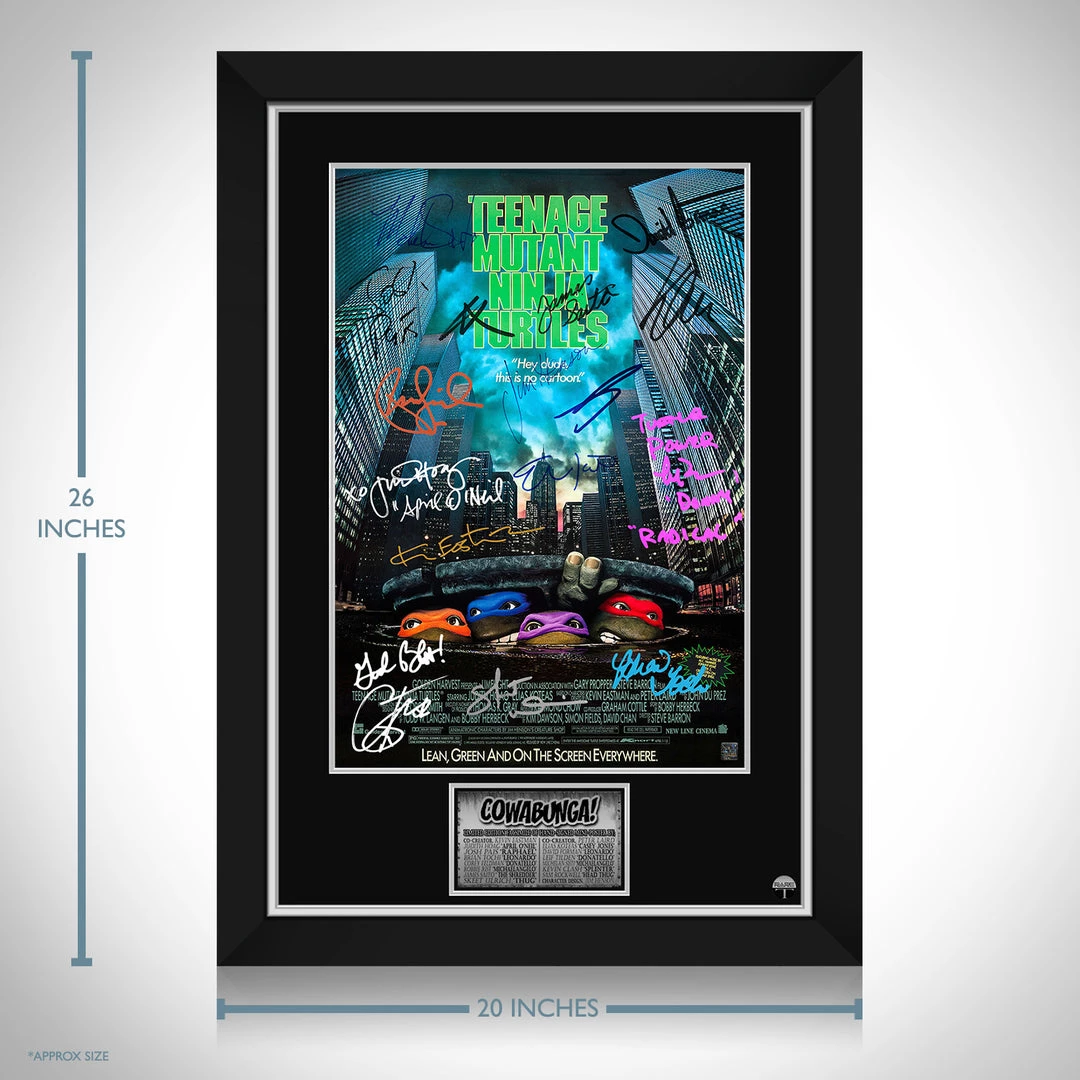 RARE-T Teenage Mutant Ninja Turtles Mini Poster Limited Signature Edition Studio Licensed Custom Frame 4 RARE-T Teenage Mutant Ninja Turtles Mini Poster Limited Signature Edition Studio Licensed Custom Frame