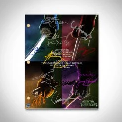 RARE-T Teenage Mutant Ninja Turtle 2014 Script Limited Signature Edition Studio Licensed Custom Frame