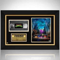 RARE-T Teenage Mutant Ninja Turtles Photo & VHS Limited Signature Edition Studio Licensed Custom Frame