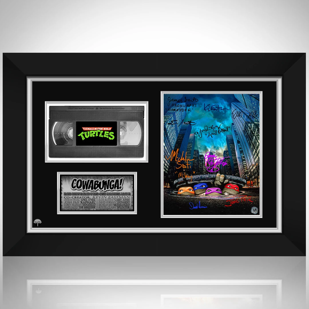 RARE-T Teenage Mutant Ninja Turtles Photo & VHS Limited Signature Edition Studio Licensed Custom Frame 14 RARE-T Teenage Mutant Ninja Turtles Photo & VHS Limited Signature Edition Studio Licensed Custom Frame