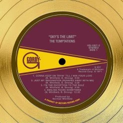 RARE-T Limited Edition Frames The Temptations Sky's The Limit Gold LP Limited Signature Edition Studio Licensed Custom Frame