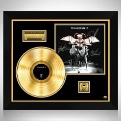 RARE-T Tenacious D Self-titled Gold LP Limited Signature Edition Studio Licensed Custom Frame Limited Edition Frames