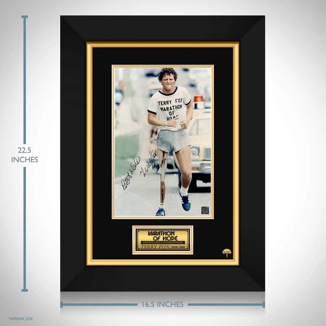RARE-T Terry Fox Photo Limited Signature Edition Studio Licensed Custom Frame 3 RARE-T Terry Fox Photo Limited Signature Edition Studio Licensed Custom Frame