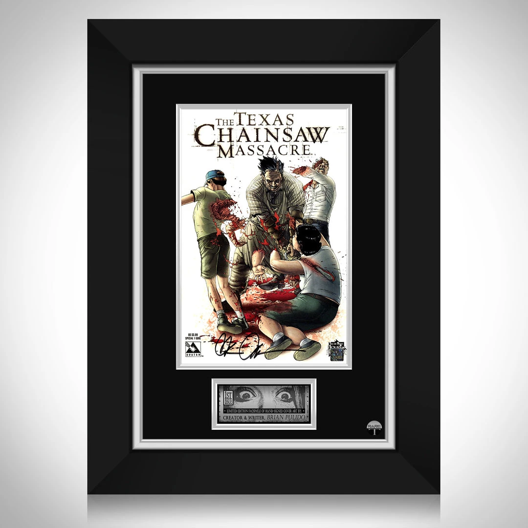 RARE-T Texas Chainsaw Massacre #1 - Limited Signature Edition Comic Book Cover Art Custom Frame 1 RARE-T Texas Chainsaw Massacre #1 - Limited Signature Edition Comic Book Cover Art Custom Frame