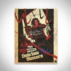 RARE-T Texas Chainsaw Massacre 1974 Transcript Limited Signature Edition Studio Licensed Custom Frame Limited Edition Frames