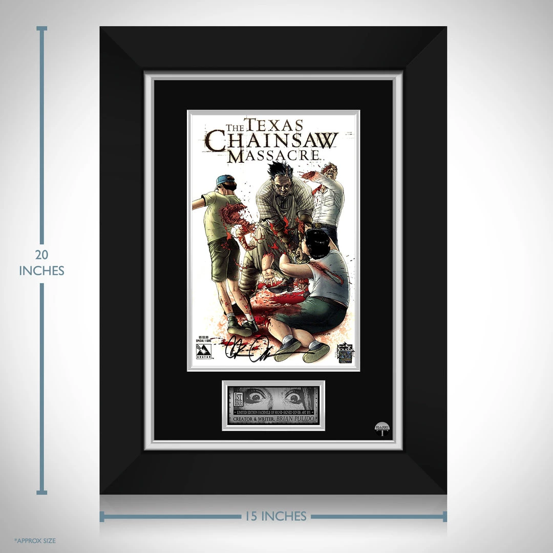 RARE-T Texas Chainsaw Massacre #1 - Limited Signature Edition Comic Book Cover Art Custom Frame 3 RARE-T Texas Chainsaw Massacre #1 - Limited Signature Edition Comic Book Cover Art Custom Frame