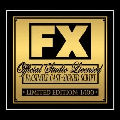 RARE-T Limited Edition Frames The Shield Script Limited Signature Edition Studio Licensed Custom Frame