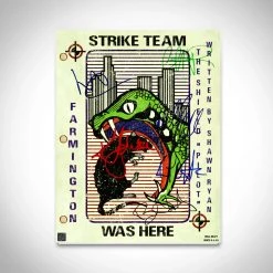 RARE-T Limited Edition Frames The Shield Script Limited Signature Edition Studio Licensed Custom Frame