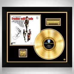 RARE-T The 4 Seasons - Present Frankie Valli - Solo Gold LP Limited Signature Edition Studio Licensed Custom Frame Limited Edition Frames