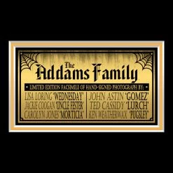 RARE-T The Addams Family Cast Photo Limited Signature Edition Studio Licensed Custom Frame Limited Edition Frames