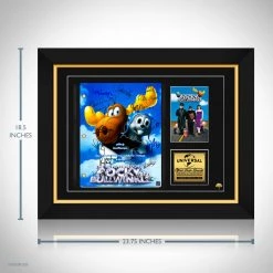 RARE-T The Adventures Of Rocky And Bullwinkle Script Limited Signature Edition Studio Licensed Custom Frame Limited Edition Frames