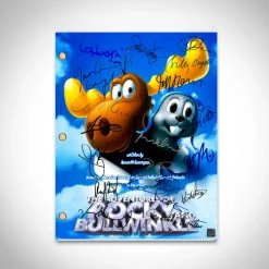 RARE-T The Adventures Of Rocky And Bullwinkle Script Limited Signature Edition Studio Licensed Custom Frame Limited Edition Frames