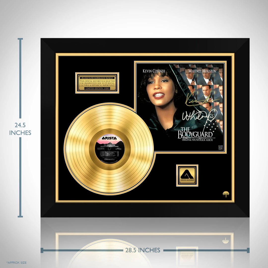 RARE-T The Bodyguard Soundtrack Gold LP Limited Signature Edition Studio Licensed Custom Frame 3 RARE-T The Bodyguard Soundtrack Gold LP Limited Signature Edition Studio Licensed Custom Frame